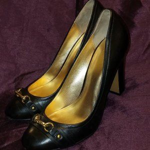 Coach Black high heel shoes size 10 B